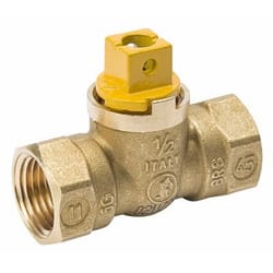 B&K ProLine 1/2 in. Brass FIP Ball Valve Flat Head For Gas