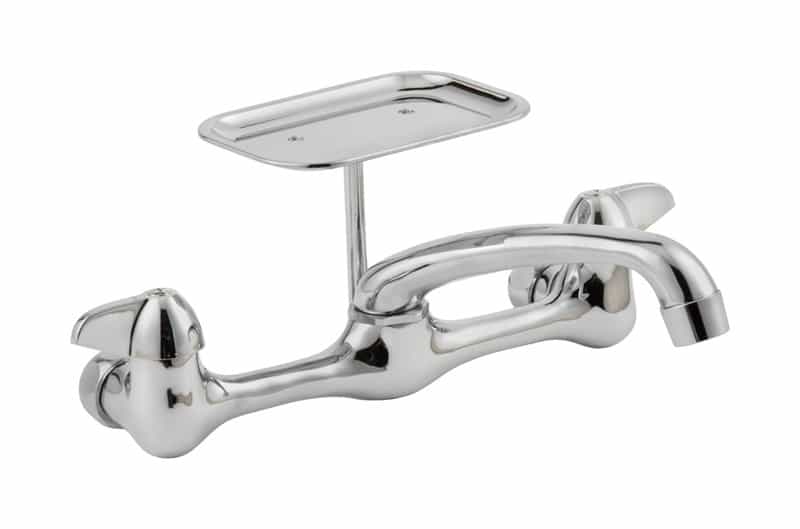 Homewerks Wall Mount Two Handle Chrome Kitchen Faucet Ace Hardware