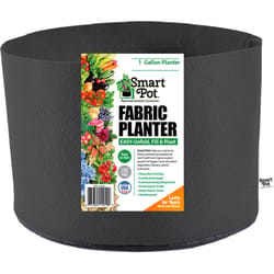 Smart Pot 6 in. H X 7 in. W X 7 in. D X 7 in. D Geo-Thermal Fabric Grow Bag Planter Black