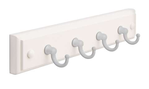 Amerock 9 in. L White Fiberboard/Zinc Small Key Rack 1 pk - Ace Hardware
