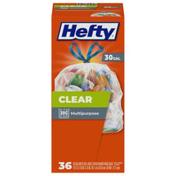 Hefty 30 gal No Scent Trash Bags Drawstring 36 pk