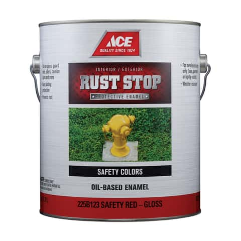 Ace Rust Stop Indoor and Outdoor Flat White Oil-Based Enamel Rust  Prevention Paint 1 qt - Ace Hardware