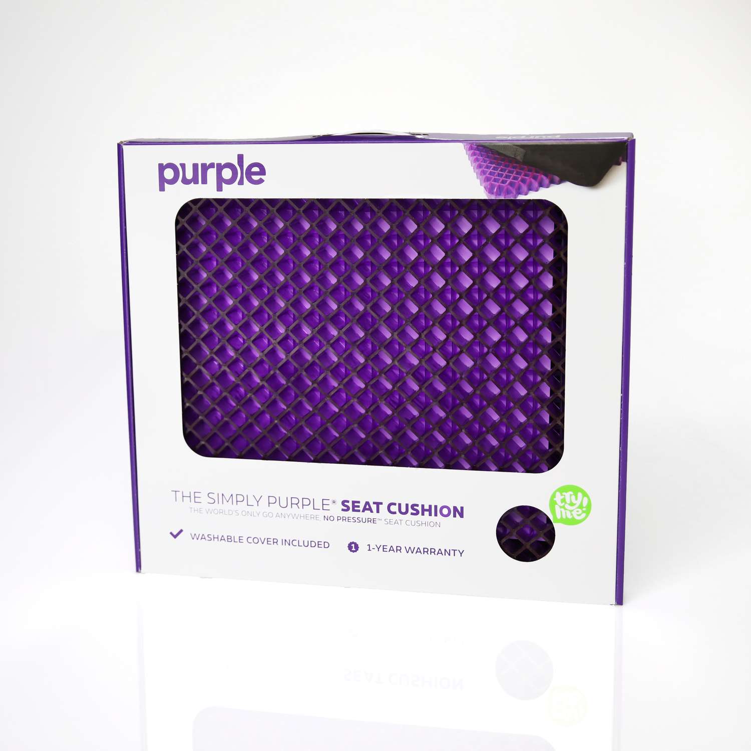 Wondergel The Simply Purple Chair/Seat Cushion 1-1/4 x 16 x 18 in. 1 pk -  Ace Hardware