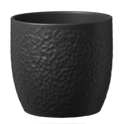 SK 4.7 in. H X 5.1 in. D Clay Boston Ceramic Pot Anthracite