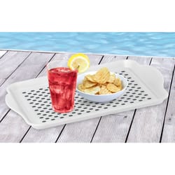 OGGI White Plastic/Silicone Serving Tray