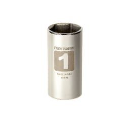 Craftsman 1 in. X 3/8 in. drive SAE 6 Point Deep Socket 1 pc