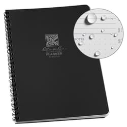 Rite in the Rain 7 in. W X 9 in. L Wire-O Black Planner