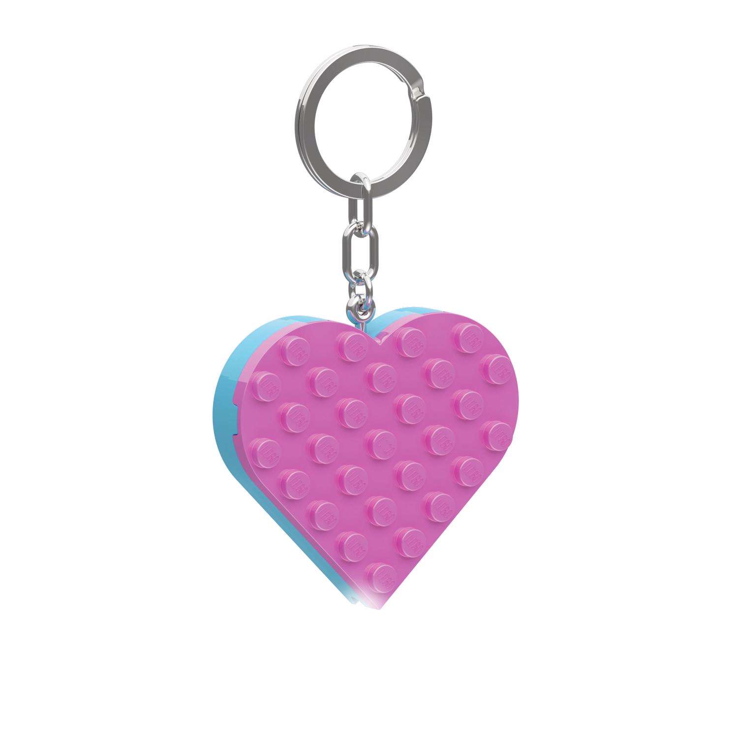 Lego Heart Keychain, Personalized Keychain, Couples Gift