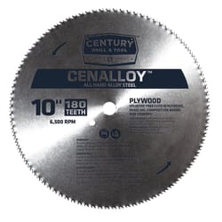 Century Drill & Tool Cenalloy 7-1/4 in. D X 5/8 in. Alloy Steel Circular Saw Blade 180 teeth 1 pc