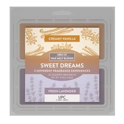 Candle Lite Cream/Purple Sweet Dreams Scent Wax Melt Blends 9.25 oz