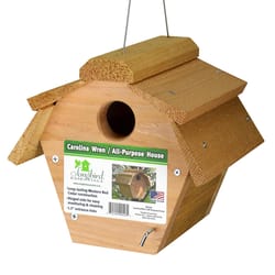 Songbird Essentials 8 in. H X 8.5 in. W X 8.5 in. L Red Cedar Bird House
