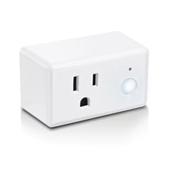 Feit Smart Home Residential Plastic Extension Smart-Enabled Plug with Night Light 1-15R