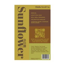 Chive Shido Seed Co. Sunflower Seeds 1 pk