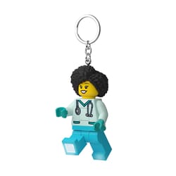 LEGO City Plastic Blue Dr. Flieber Keychain w/LED Light