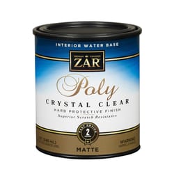 ZAR Antique Flat Clear Water-Based Polyurethane 1 qt