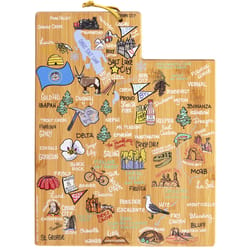 Totally Bamboo Fish Kiss 11 in. L X 14.25 in. W X 0.63 in. Bamboo Utah Serving & Cutting Board