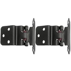 Laurey 1-1/2 in. W X 2-3/4 in. L Matte Black Steel Self-Closing Hinge 2 pk