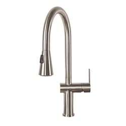Franke One Handle Stainless Steel Pulldown Kitchen Faucet