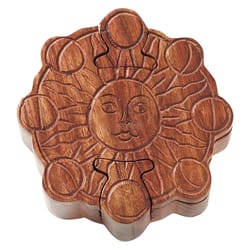 Matr Boomie Sun & Moon Phase Puzzle Box Wood 1 pk