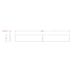 SteelWorks 0.06 in. X 0.75 in. W X 4 ft. L Weldable Aluminum Flat Bar 1 pk