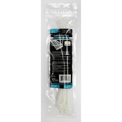 Jacent 10 in. L White Cable Tie 72 pk