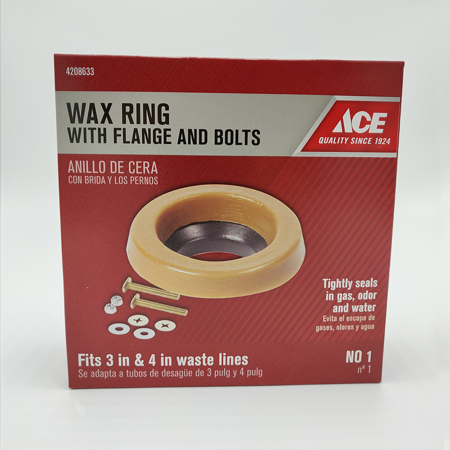 Bolwax No. 1 Wax Ring – Standard Toilet Bowl Wax Seal For Plumbing Installation