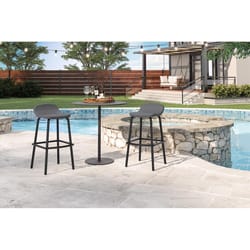 Suncast 2 pc Gray Steel Bar Chair Set