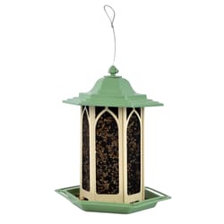Perky-Pet Wild Bird and Finch 3.5 lb Metal/Plastic Gazebo Bird Feeder