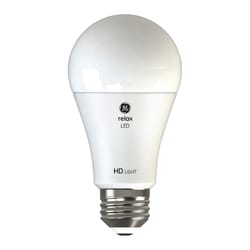 GE Relax A19 E26 (Medium) LED Bulb Soft White 75 Watt Equivalence 2 pk