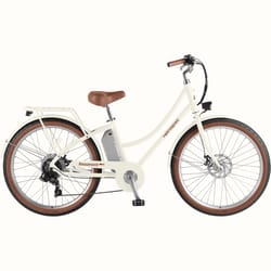 Retrospec Unisex Electric Bicycle Eggshell