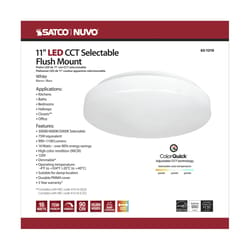 Satco Nuvo 3.04 in. H X 11.54 in. W X 11.54 in. L White LED Ceiling Light Fixture