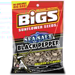 BIGS Sea Salt & Black Pepper Sunflower Seeds 5.35 oz Pegged