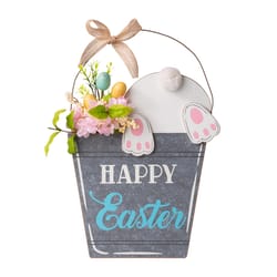 Glitzhome Easter Wall Decor Flora/Iron/MDF 1 pc