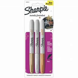 Sharpie Metallic Assorted Fine Tip Markers 3 pk