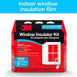 3M Clear Indoor Window Film Insulator Kit 62 in. W X 126 in. L