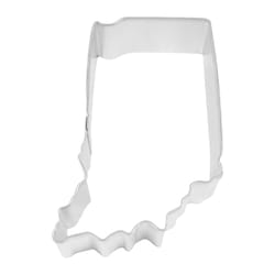 R&M International Corp International Corp 3 in. W X 4 in. L Indiana State Cookie Cutter Silver 1 pc