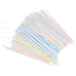 Chef Craft Multicolored Plastic Straws