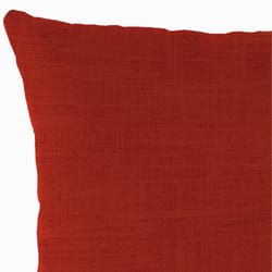 Jordan Manufacturing Orange Polyester Toss Pillow