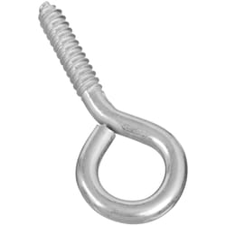 National Hardware 0.36 in. D X 3-7/8 in. L Zinc-Plated Steel Screw Eye 190 lb. cap. 1 pk