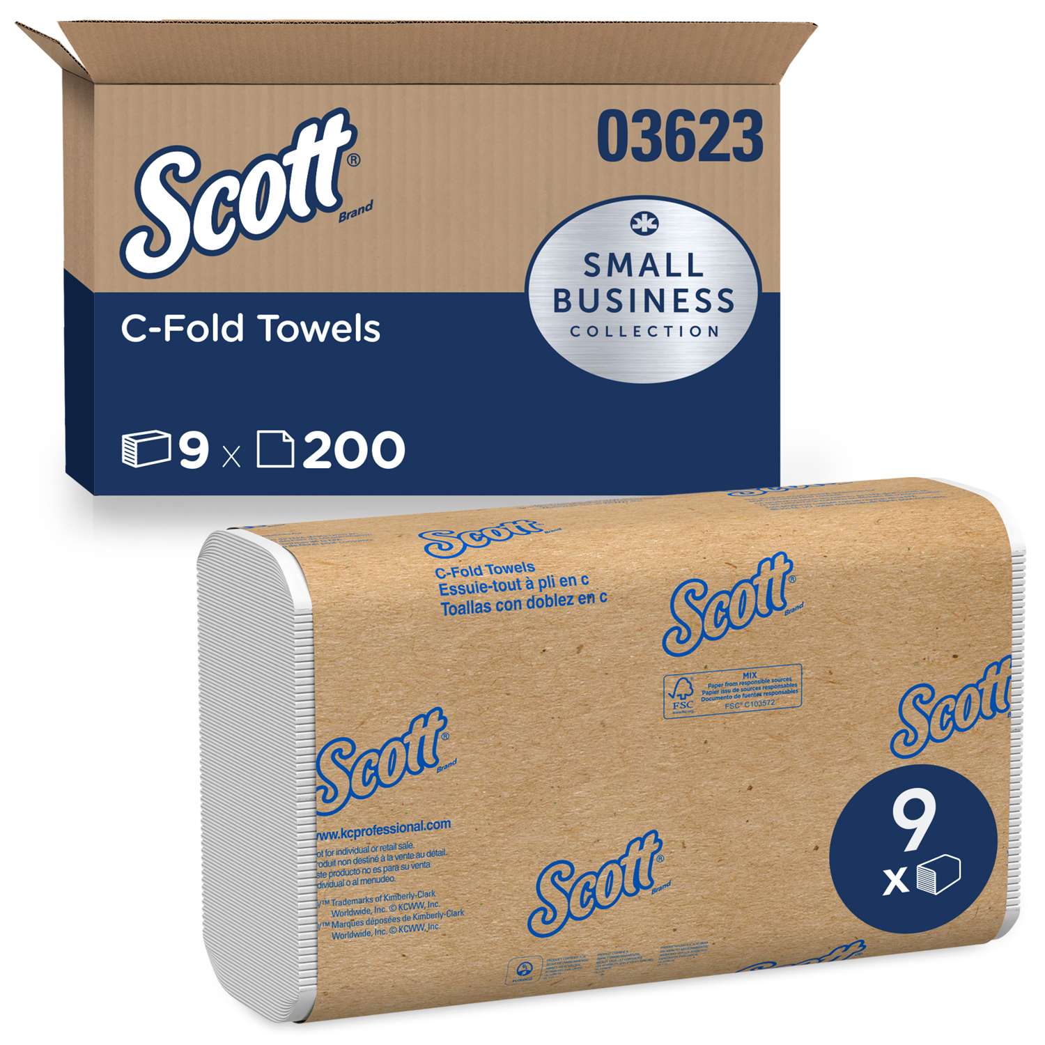 Scott CFold Towels 200 sheet 1 ply 9 pk Mfr 03623 Ace Hardware