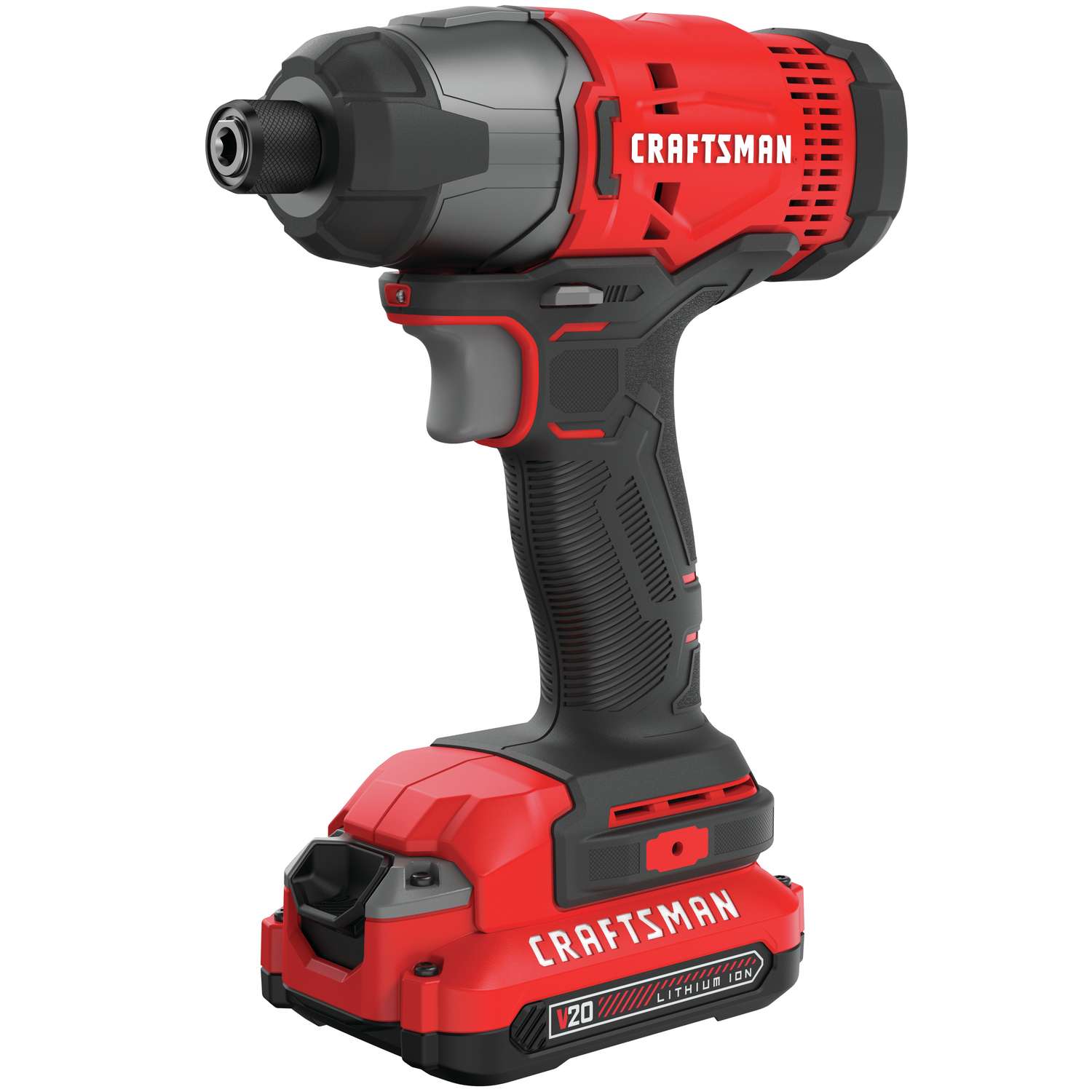 Craftsman V20 20 volt Cordless Brushed Compact Impact Driver Kit 1460