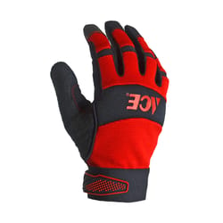 Ace Men's Indoor/Outdoor General Purpose Work Gloves Blue/Red M 1 pair