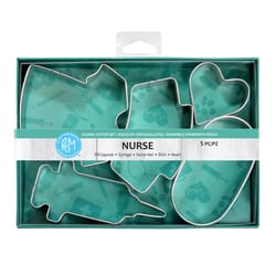 R&M International Corp Silver Steel Cookie Cutter Set
