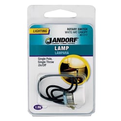 Jandorf 3 amps Single Pole Rotary Appliance Switch White 1 pk