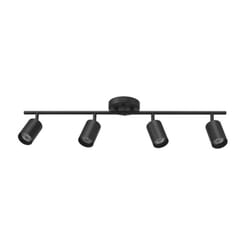 Globe Electric Pratt Matte Black 4 lights LED Track Light Kit