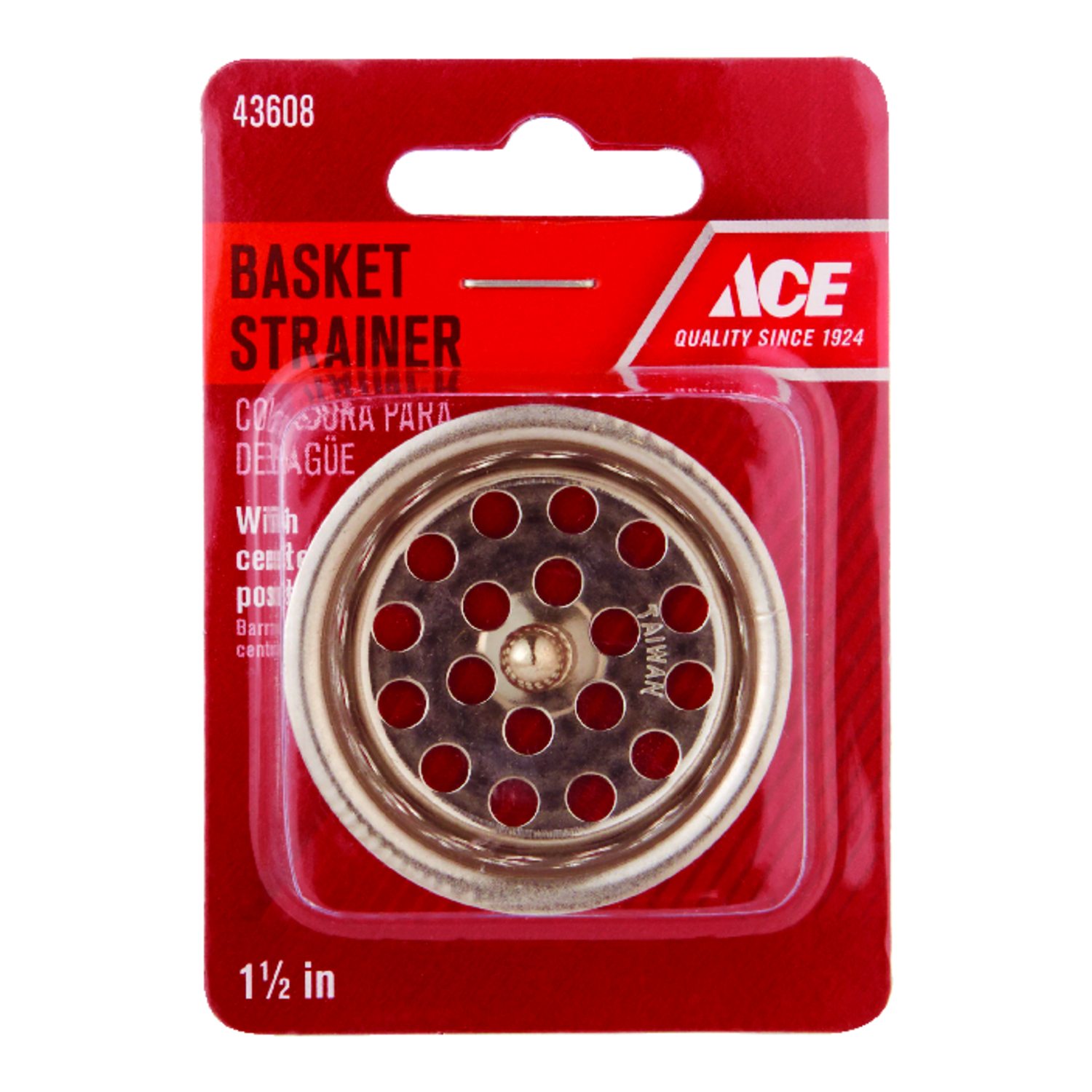 Photos - Other sanitary accessories Ace 1-1/2 in. D Stainless Steel Drain Strainer ACE820-30 