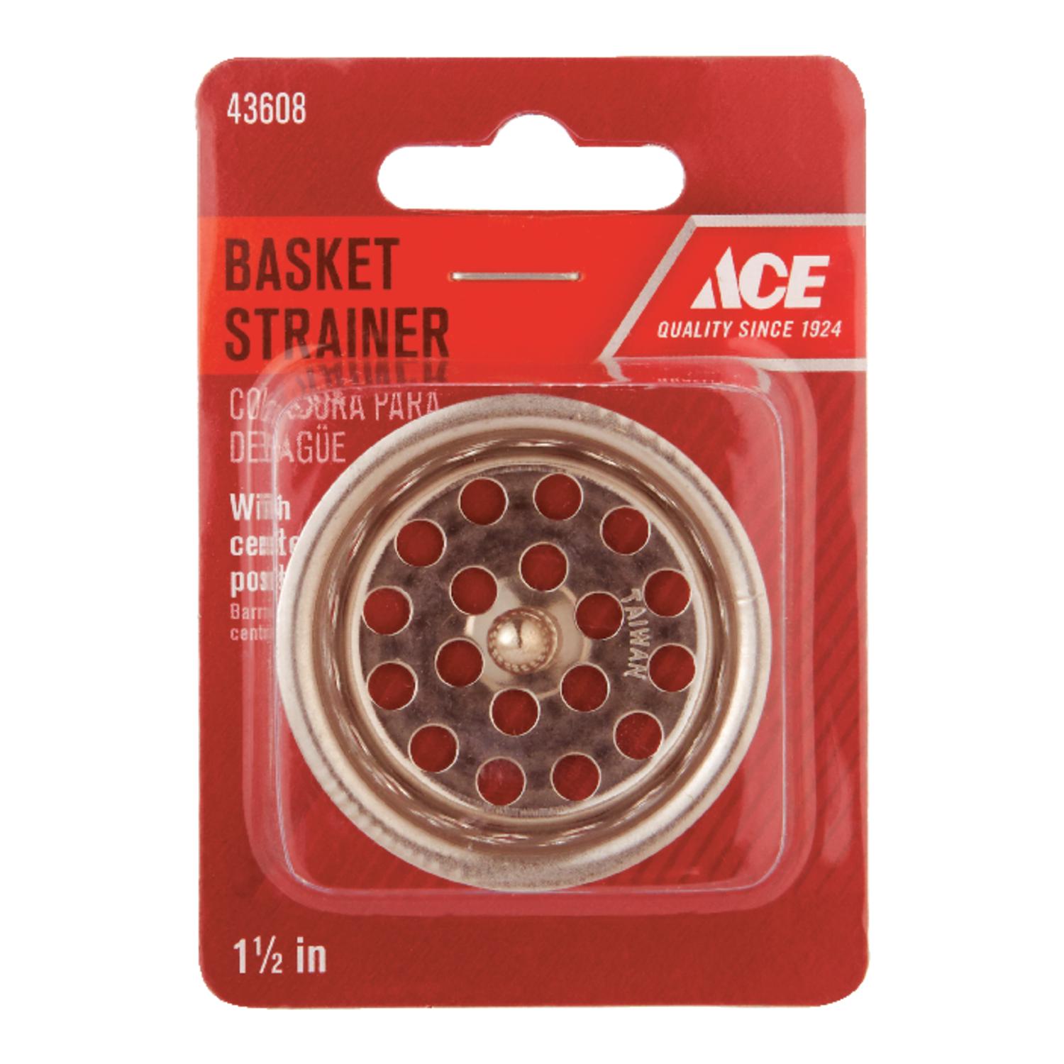 Photos - Other Bathroom Accessories Ace 1-1/2 in. D Stainless Steel Drain Strainer ACE820-30 