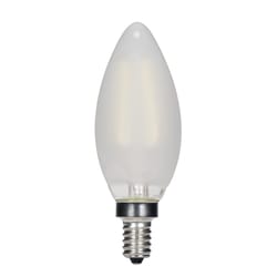 Satco C11 E12 (Candelabra) LED Bulb Warm White 40 Watt Equivalence 1 pk