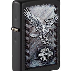 Zippo Black Harley Davidson Eagle Lighter 1 pk