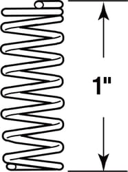 Prime-Line 1 in. L X 9/16 in. D Compression Spring 2 pk